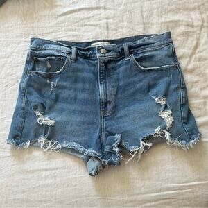 Abercrombie Denim Mom Shorts High Rise - 32/14